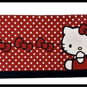 Hello Kitty Red and White Polka Dot Kids Towel